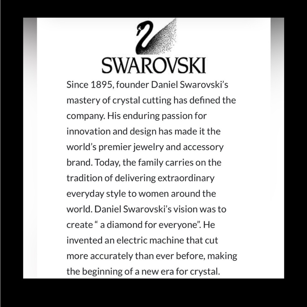 Swarovski Solitaire Ring in size  8/58, Silver Rhodium, Like New, Authentic - Picture 6 of 6